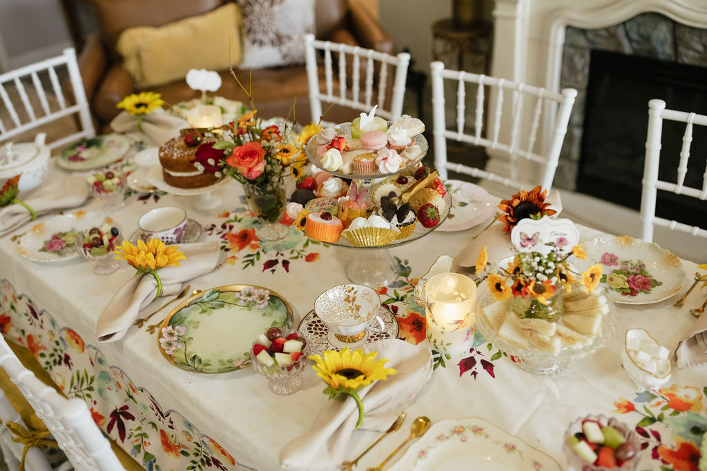 Styled food and dessert display